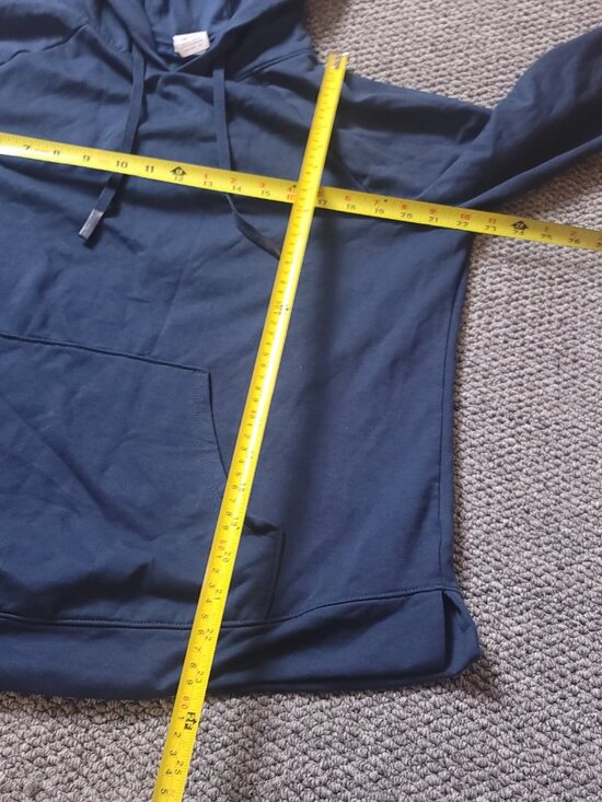 Athletic Works Sweater Womens L Large  Hoodie Blue Sweatshirt Pullover - Picture 5 of 8